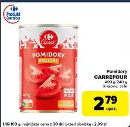 Globi Pomidory krojone bez skórki Carrefour oferta