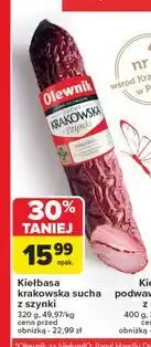 Carrefour Kiełbasa krakowska sucha z szynki Olewnik oferta