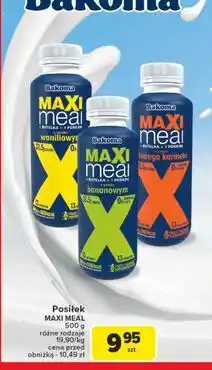 Carrefour Jogurt waniliowy Bakoma Maxi Meal oferta