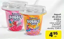 Carrefour Jogurt brzoskwinia-marakuja Bakoma Bubble Twist oferta