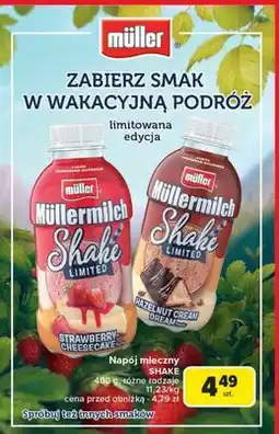 Carrefour Napój mleczny strawberry cheesecake Mullermilch Limited oferta