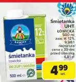 Carrefour Śmietanka uht 12% Łowicz 1906 Łowicka oferta