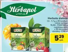 Carrefour Herbata z maliną i marakują Big-Active Zielona oferta