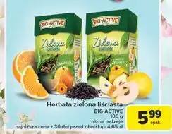 Carrefour Herbata z owocem pigwy Big-Active Zielona oferta