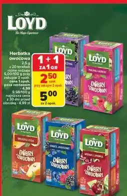 Carrefour Herbata wiśnia i limonka Loyd Tea Dobry & Owocowy oferta