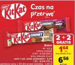 Carrefour Baton crunchy double choc Kitkat Chunky oferta