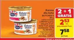 Carrefour Karma dla kota z kurczakiem i indykiem Butcher's Delicious Dinners oferta