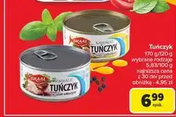 Carrefour Tuńczyk kawałki w sosie własnym Graal oferta