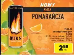 Carrefour Napój orange fire Burn oferta