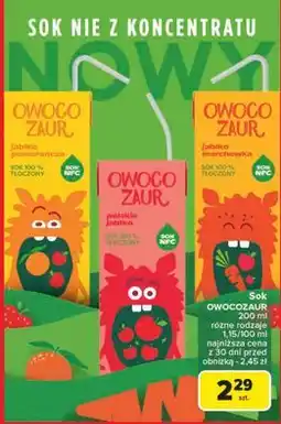 Carrefour Sok jabłko marchewka Cymes Owocozaur oferta