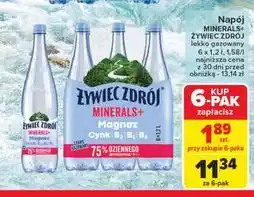 Carrefour Woda lekko gazowana Żywiec Zdrój Minerals+ oferta