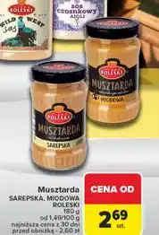 Carrefour Musztarda delikatesowa miodowa Roleski oferta