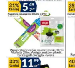 Sużyw Woreczki/torebki na mrożonki 3l/5l, Alufolia 20m, Amigo zestaw piknik, tacka grill okrągłaGosia oferta
