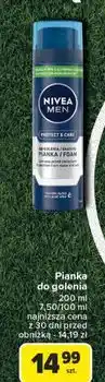 Carrefour Pianka do golenia nawilżająca Nivea Men Protect & Care oferta
