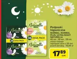 Carrefour Podpaski normal plus Naturella Ultra oferta