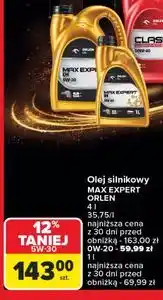 Carrefour Olej silnikowy max expert 0w-20 Orlen Oil oferta