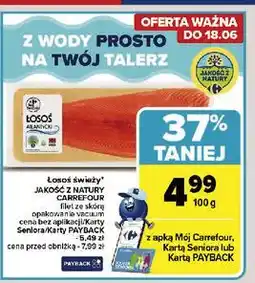 Carrefour Łosoś filet ze skórą Jakość Z Natury Carrefour oferta