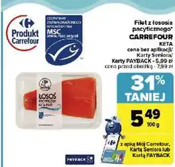 Carrefour Łosoś pacyficzny keta filet Carrefour Targ Świeżości oferta