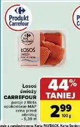 Carrefour Łosoś porcje z fileta Carrefour Targ Świeżości oferta