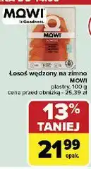Carrefour Łosoś wędzony na zimno plastry Mowi oferta