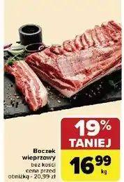 Carrefour Boczek wieprzowy bez kości oferta