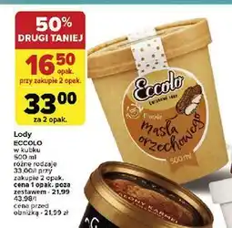 Carrefour Lody masło orzechowe z masłem orzechowym Eccolo oferta