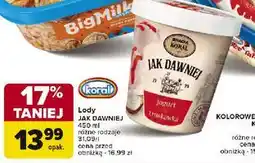 Carrefour Lody jogurt z truskawką Bracia Koral Jak Dawniej oferta