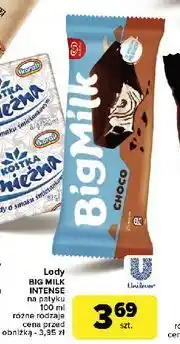 Carrefour Lód choco Algida Big Milk oferta