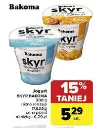 Carrefour Jogurt mango marakuja Bakoma Skyr oferta