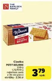 Carrefour Herbatniki petit beurre Krakuski oferta