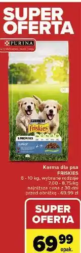 Carrefour Karma dla psa junior z kurczakiem i marchewką w sosie Friskies Vitafit oferta