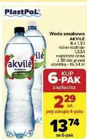 Carrefour Woda limonka Akvile oferta