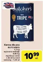Carrefour Karma dla psa z flakami wołowymi Butcher's Grain Free oferta