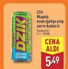 ALDI Napój energetyczny zero kalorii sour apple Wk Dzik oferta
