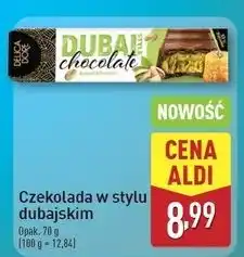 ALDI Czekolada dubai Delicadore oferta