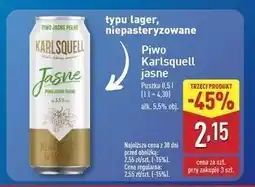 ALDI Piwo Karlsquell Jasne Pełne oferta