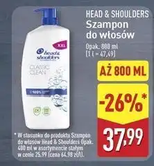 ALDI Szampon do włosów classic clean Head&Shoulders oferta
