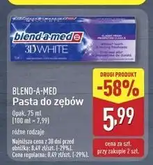 ALDI Pasta do zębów classic Blend-A-Med 3D White oferta