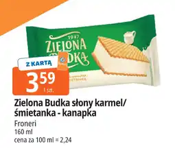 E.Leclerc Zielona Budka słony karmel/śmietanka - kanapka Froneri oferta