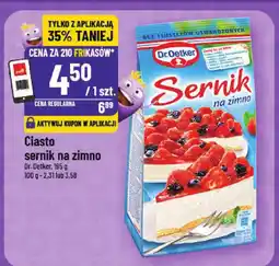 Polomarket Ciasto sernik na zimno Dr. Oetker 185g oferta