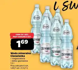 Netto Woda niegazowana Cisowianka oferta