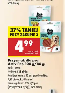 Biedronka Przysmak dla psa Activ Pet oferta