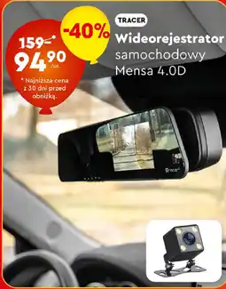 Biedronka TRACER Wideorejestrator samochodowy Mensa 4.0D oferta