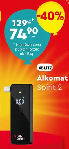 Biedronka XBLITZ Alkomat Spirit 2 oferta