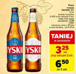 Carrefour Express Piwo TYSKIE GRONIE, 0% oferta