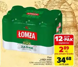 Carrefour Express Piwo ŁOMŻA JASNE oferta