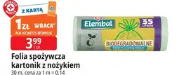 E.Leclerc Folia spożywcza kartonik z nożykiem 30 m oferta
