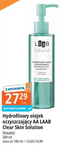 E.Leclerc Hydrofilowy olejek oczyszczający AA LAAB Clear Skin Solution Oceanic oferta