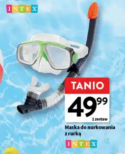 Intermarche Maska do nurkowania + rurka Intex oferta