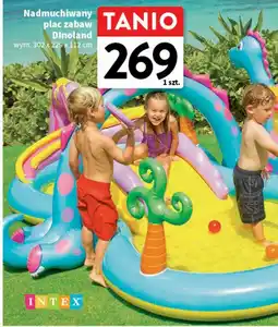 Intermarche Dmuchany plac zabaw dinoland 302 x 229 112 cm Intex oferta